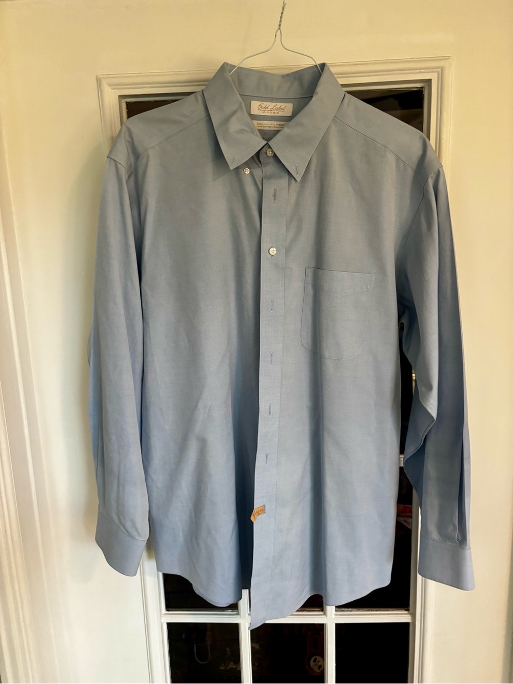 Roundtree & Yorke Light Blue Button-Down Dress Shirt
